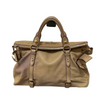 Vintage Miu Miu Bow Bag - Beige Leather