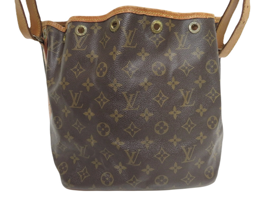 LOUIS VUITTON PETIT NOE BUCKET BAG MONOGRAM CANVAS
