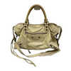 Vintage Balenciaga City Bag - Beige Leather