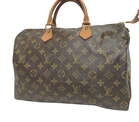 LOUIS VUITTON SPEEDY 35 BAG MONOGRAM CANVAS
