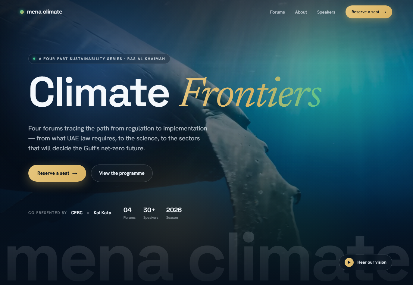 MENA Climate project screenshot